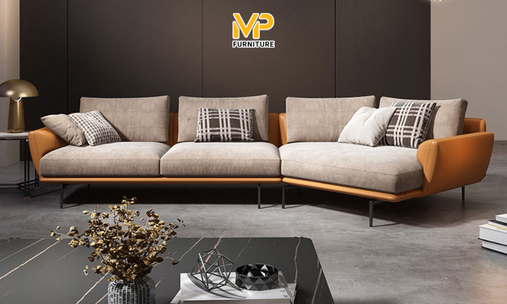 Sofa góc chữ V hiện đại SG03 cho phòng khách