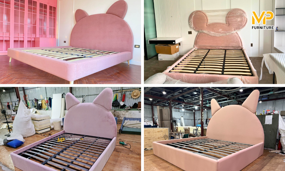 Một số mẫu giường cho bé gái do Minh Phú sản xuất