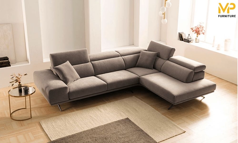 Sofa nỉ hiện đại cho phòng khách 