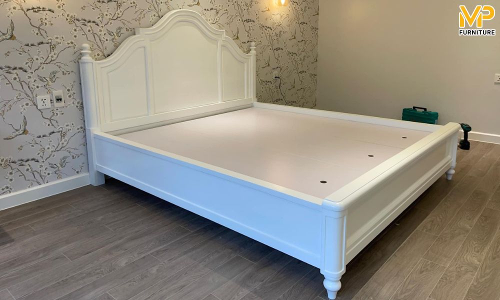 Mẫu giường ngủ gỗ đẹp đơn giản 