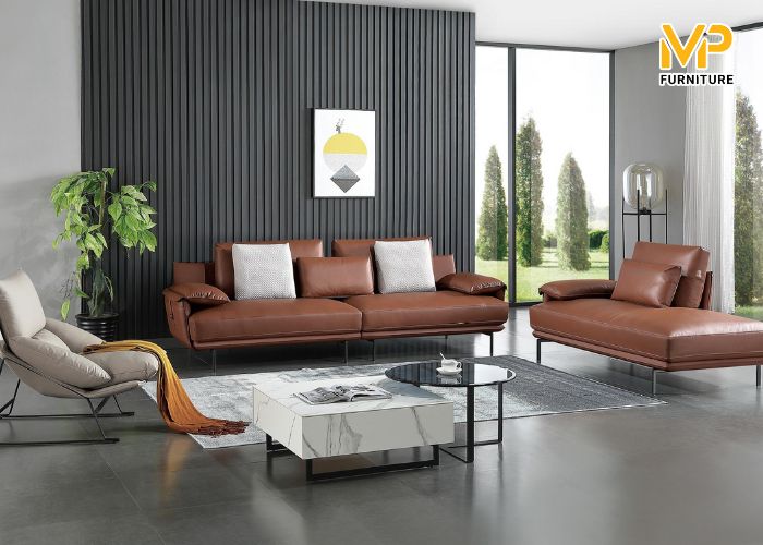 Top 10 mẫu sofa da bò Ý sang trọng, thời thượng cho phòng khách