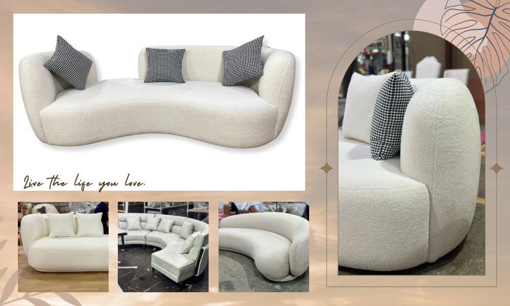 Sofa trắng kiểu dáng đa dạng