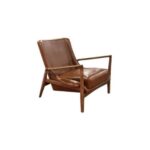 armchair chân gỗ tự nhiên accent