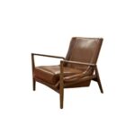 armchair chân gỗ tự nhiên accent