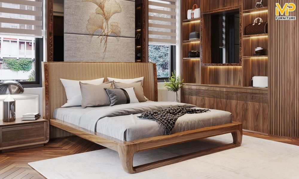 Giường gỗ đẹp hiện đại