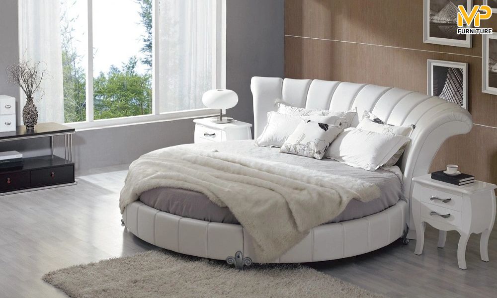 Giường ngủ gỗ thông kiểu dáng đa dạng