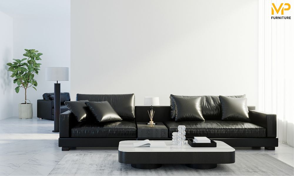 Sofa màu đen hiện đại