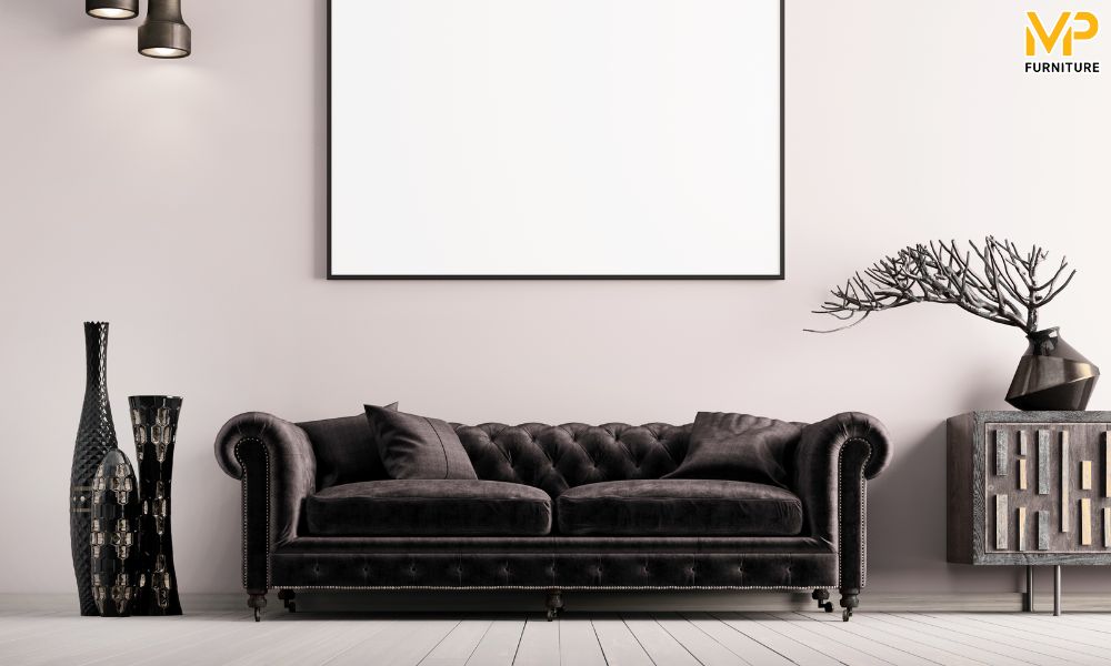 Sofa đen mẫu mã đa dạng 