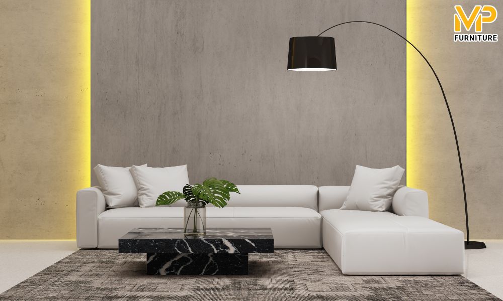 Sofa màu trắng hiện đại