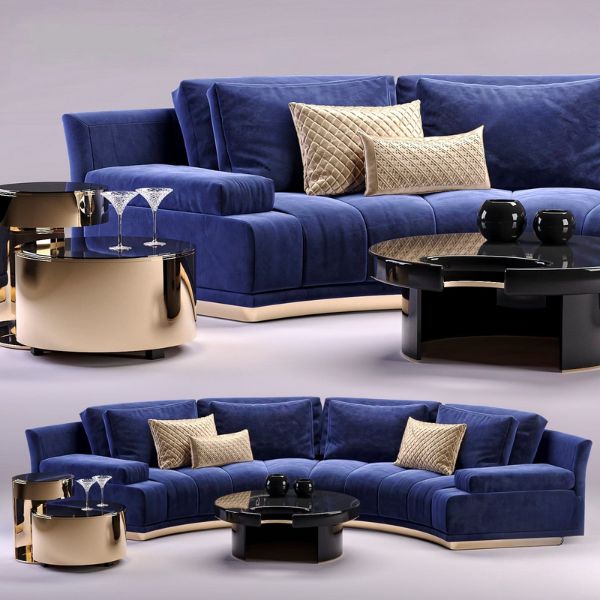 Ghế sofa cong vòng cung chất lượng