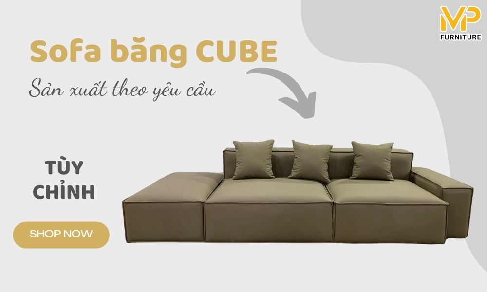 Sofa băng hiện đại Cube