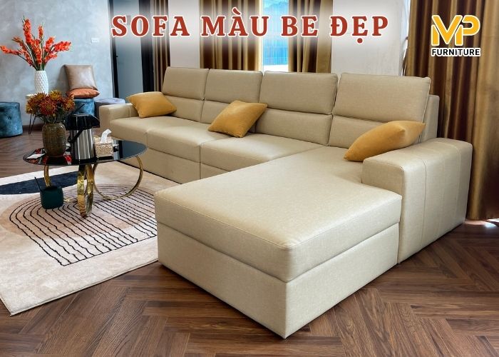 30+ mẫu sofa màu be đẹp, thời thượng cho phòng khách trang nhã