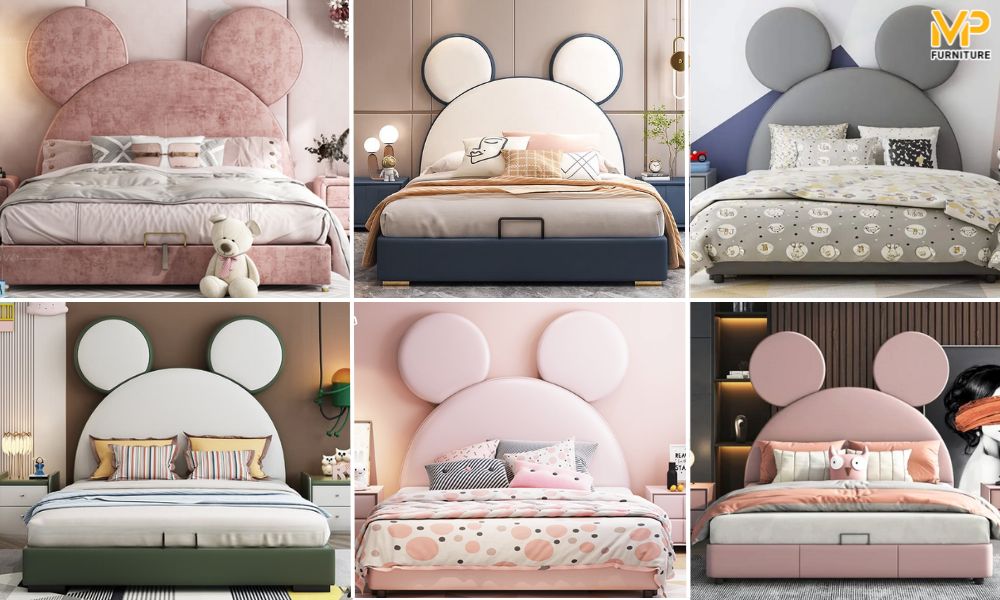 Thiết kế đẹp mắt của giường ngủ chuột Mickey 