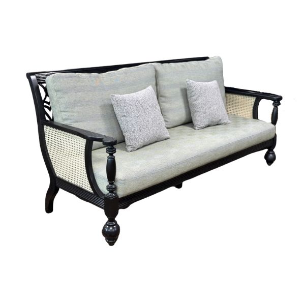 Sofa gỗ Indochine SI12 màu xanh nhạt
