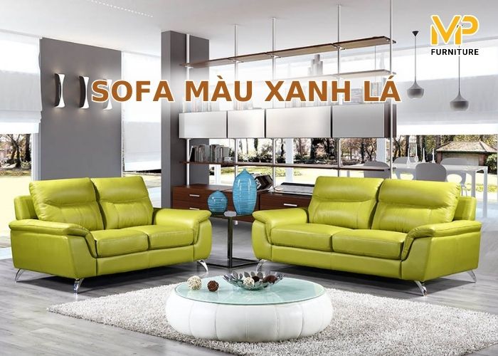 Bộ sưu tập các mẫu ghế sofa màu xanh lá đẹp cho mùa hè