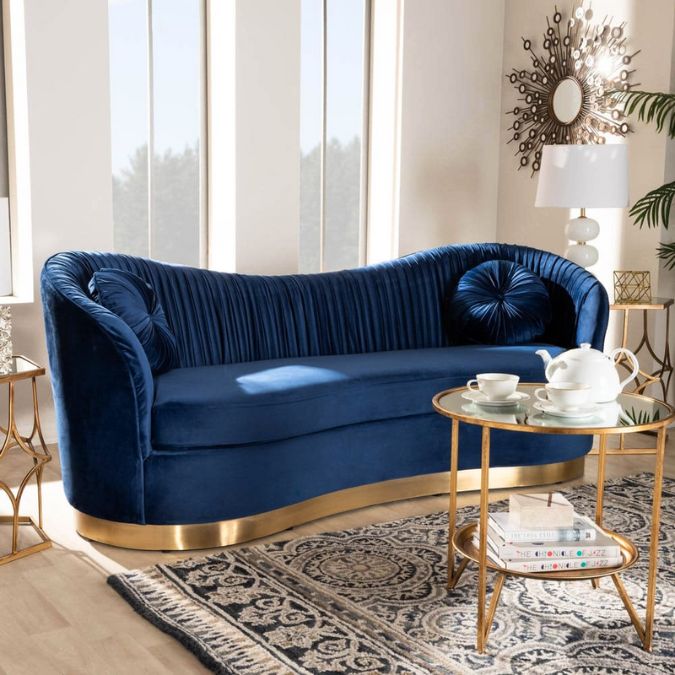 Sofa nỉ cong sang trọng SC15