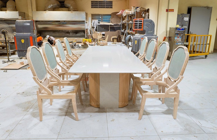 gia công sản xuất bàn ghế ăn gỗ