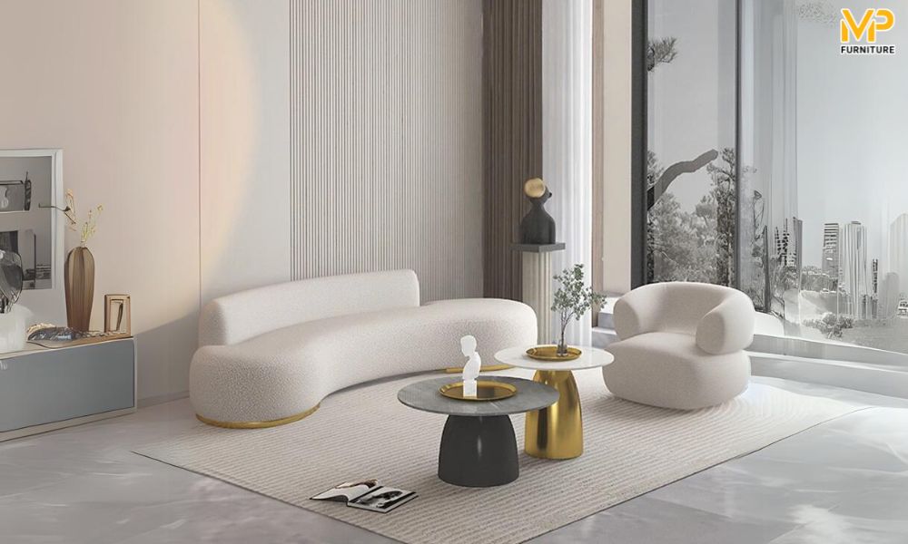 Sofa cong thiết kế tối giản