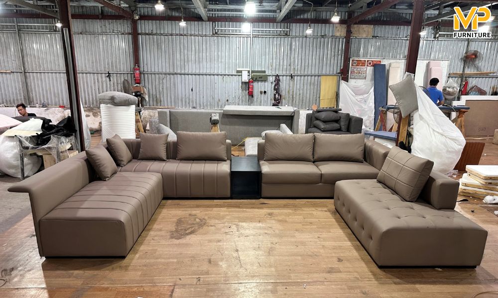 Sofa chữ U ngoài trời