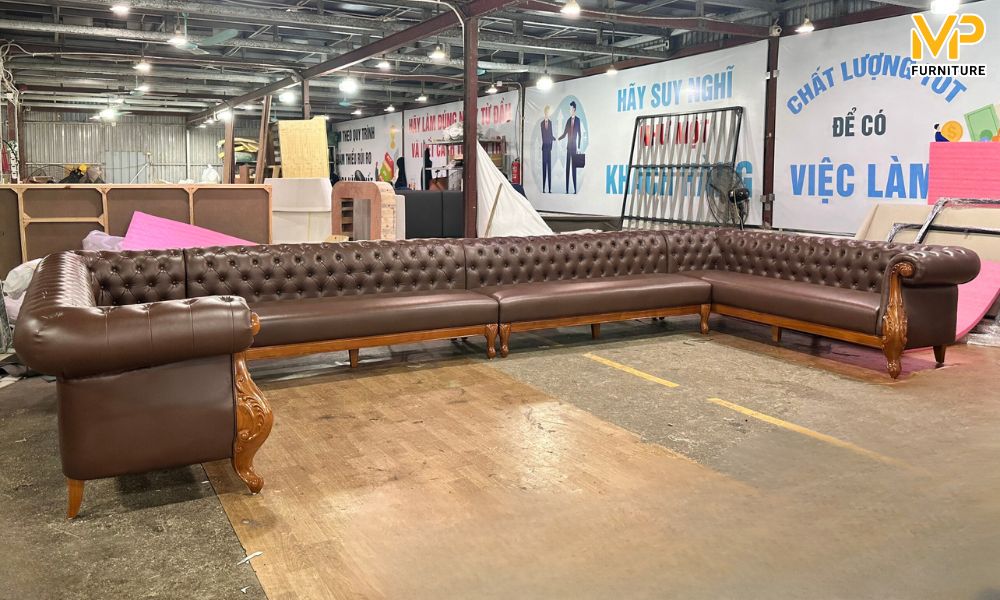 Sofa chữ U phong cách cổ điển