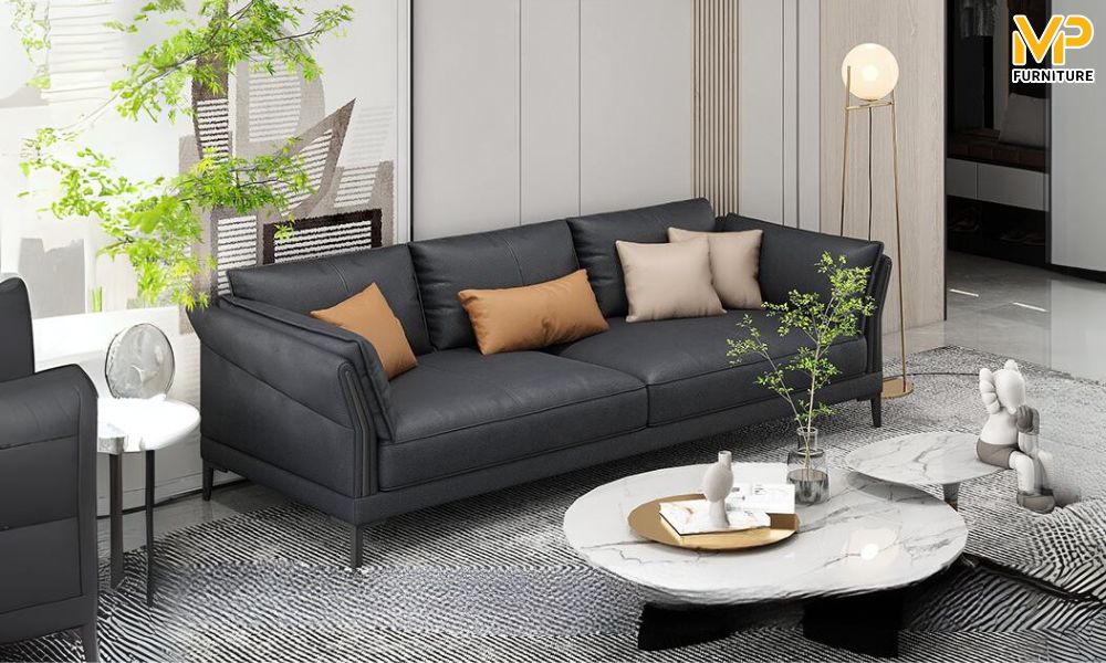 Ghế sofa văng đọc sách  bọc da nhỏ