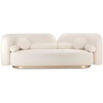 sofa băng nỉ trắng