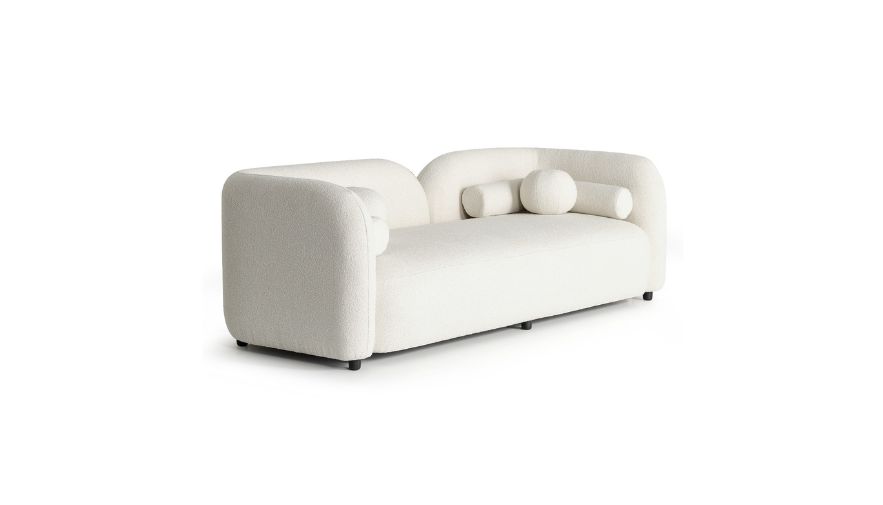 sofa băng nỉ trắng
