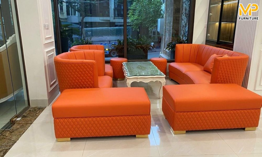 Địa chỉ mua sofa màu cam