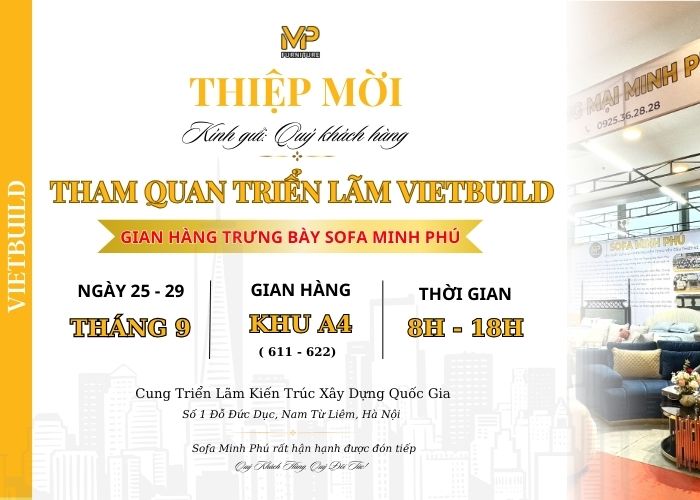 Thư mời tham quan gian trưng bày tại triển lãm VIETBUILD 2024 lần 3