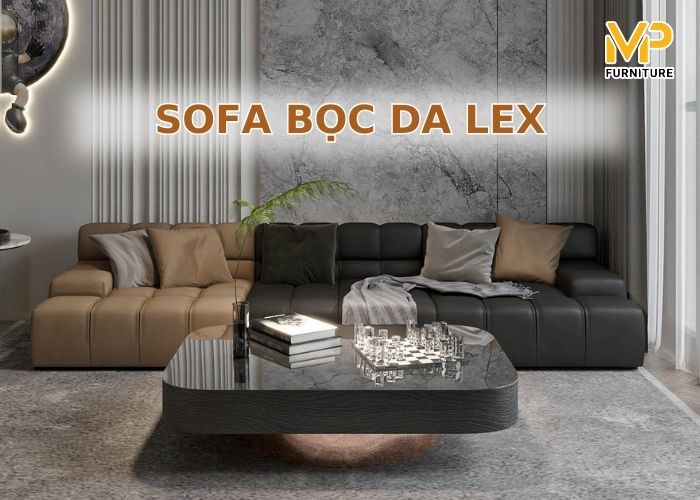 Ghế sofa bọc da Lex đẹp