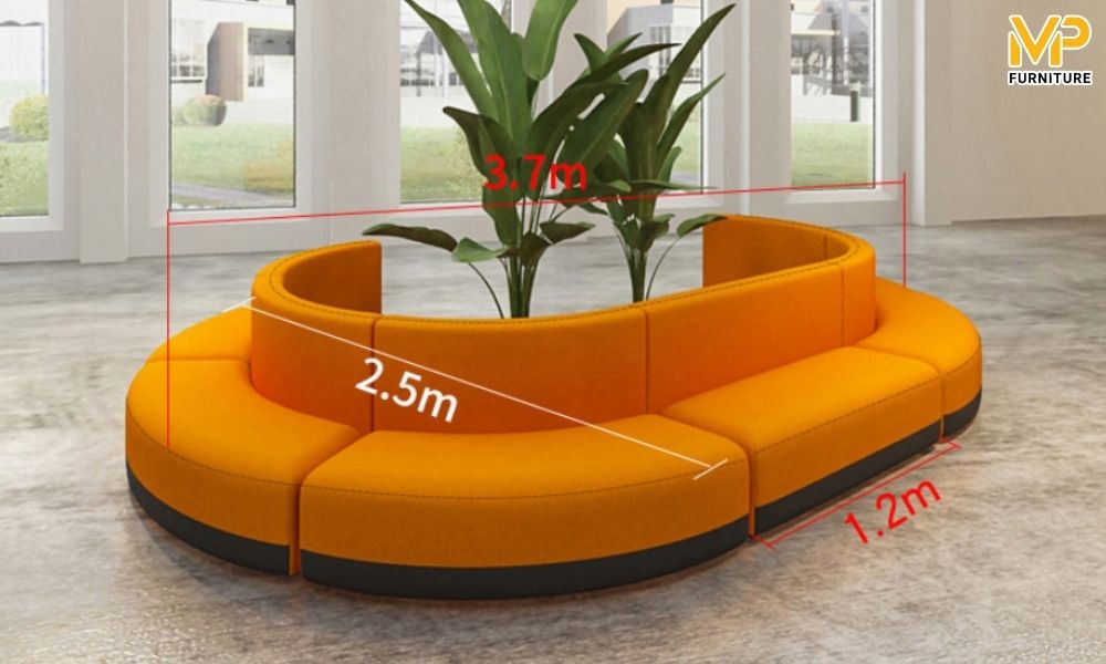 Sofa cong tròn độc đáo 