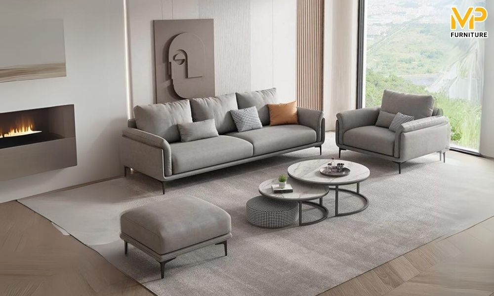 Ghế sofa văng dài đơn giản 