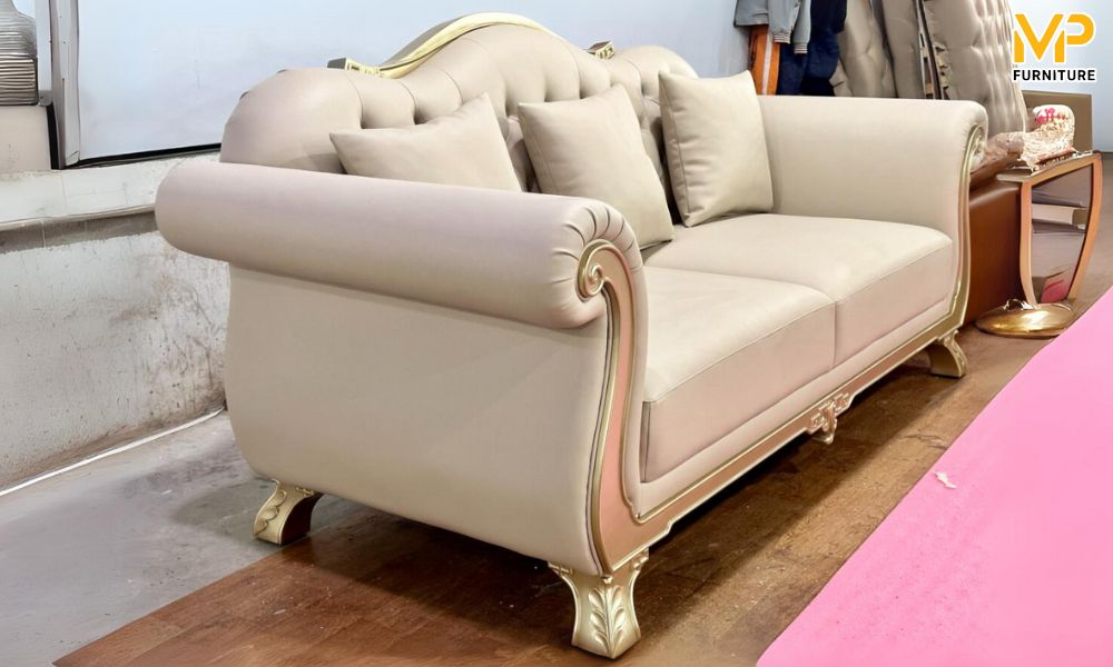 Ghế sofa tân cổ điển dát vàng thu hút