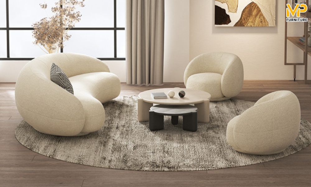 Ghế sofa phòng khách tròn 