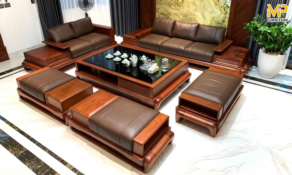 Ghế sofa gỗ sồi Mỹ 