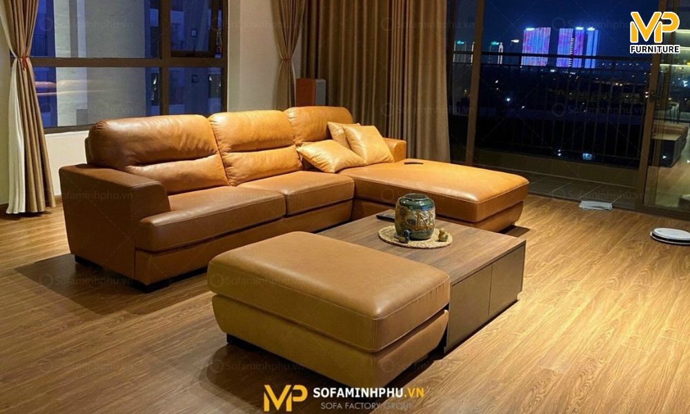 Chọn kiểu dáng và màu sắc của sofa da Carola