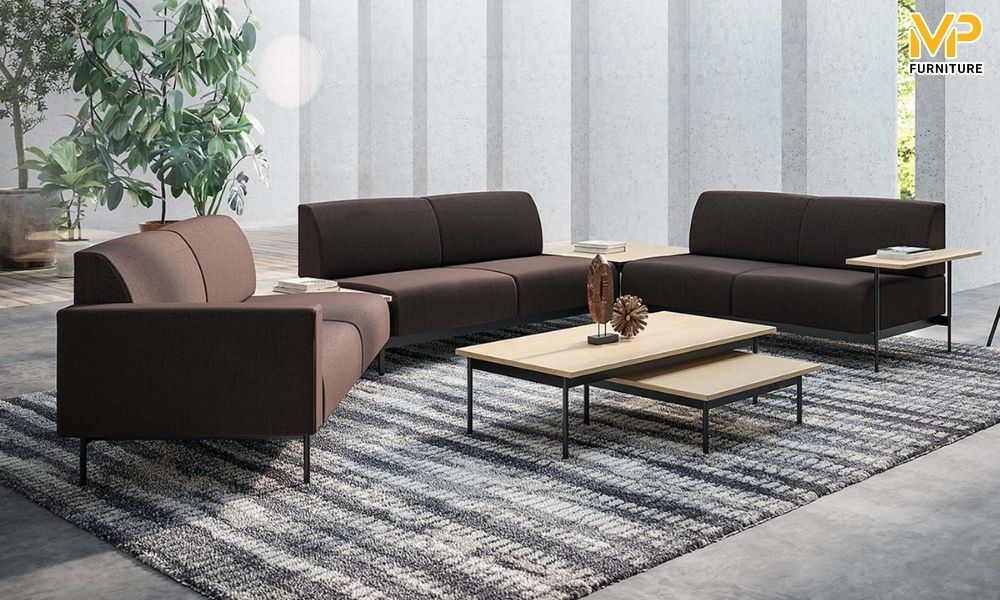 Sofa mô đun cong cho sảnh chờ 