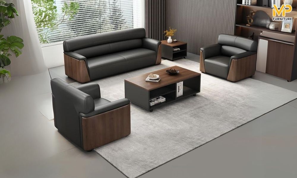 Sofa văng kết hợp gỗ cao cấp