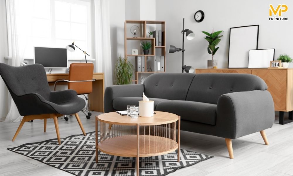 Sofa phòng giám đốc bọc nỉ