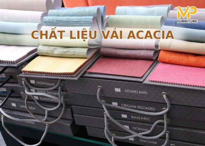 Chất liệu vải acacia bọc sofa