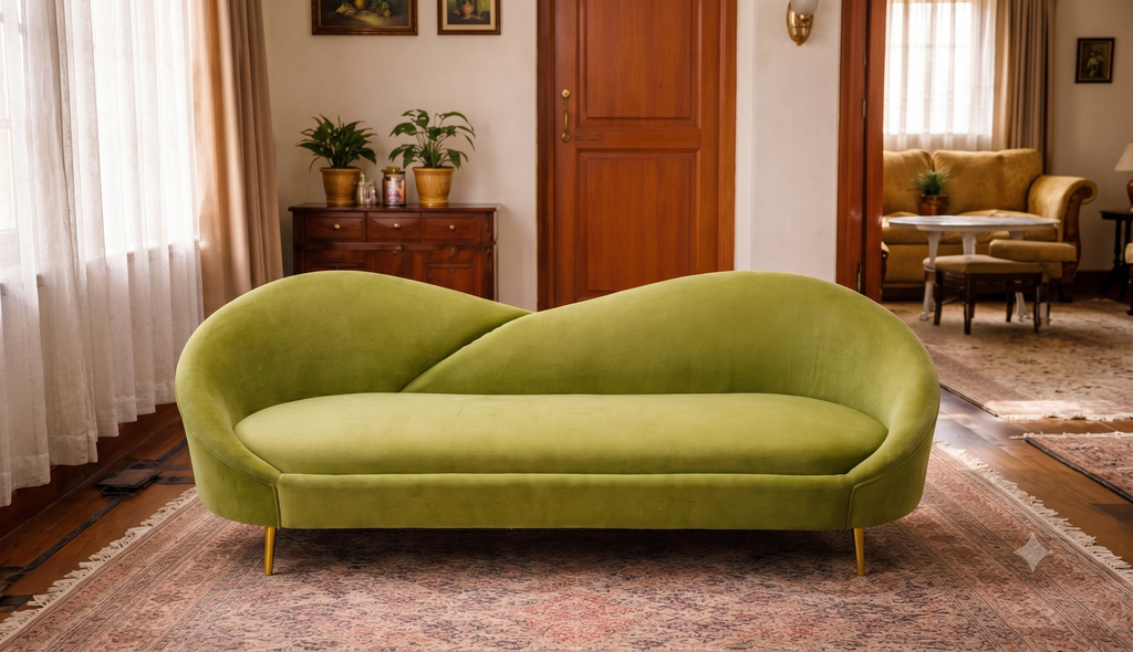 Sofa cong dáng thuyền