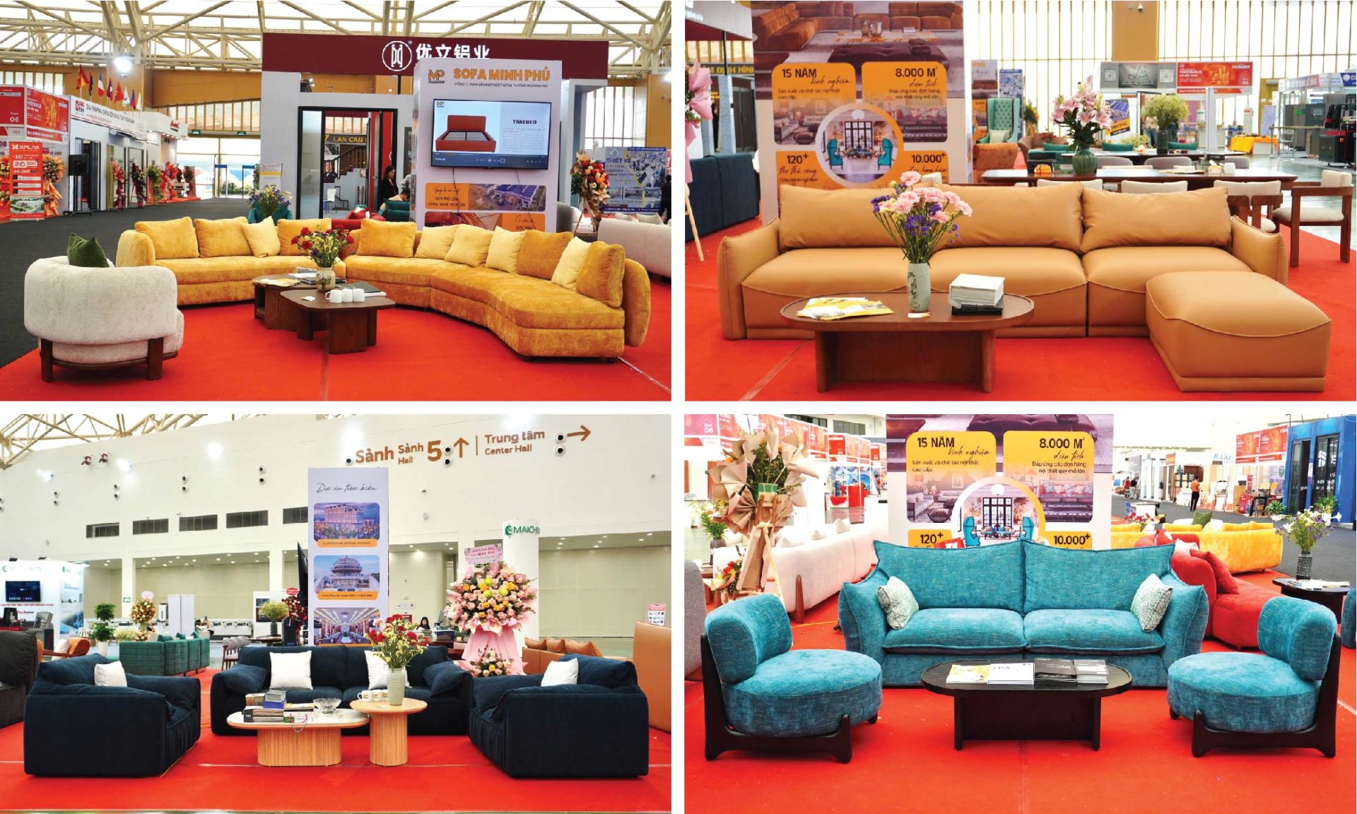 Trưng bài sản phẩm Sofa Minh Phú tại triển lãm Vietbuld 2026 - Lần I