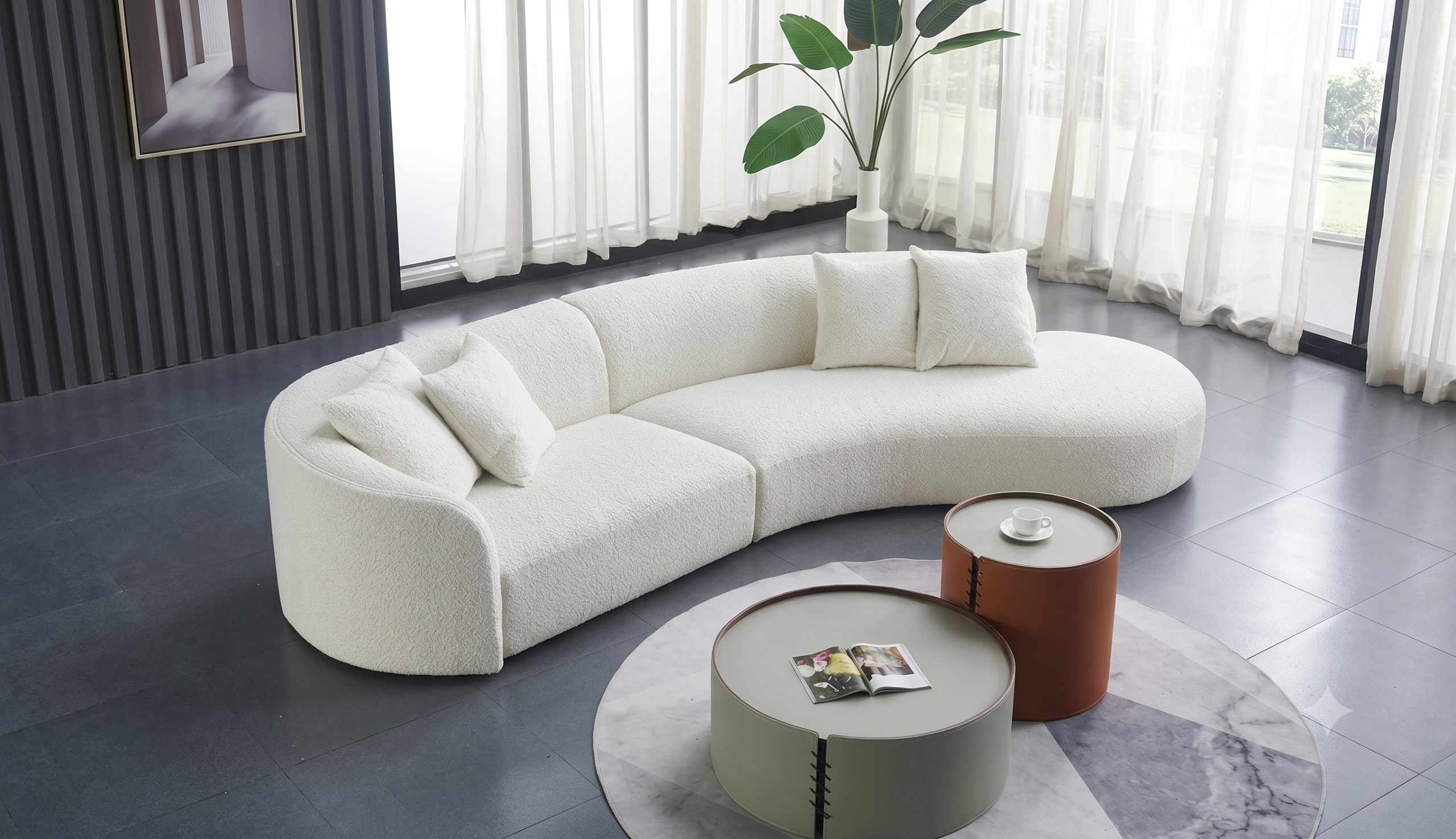 Sofa cong curved
