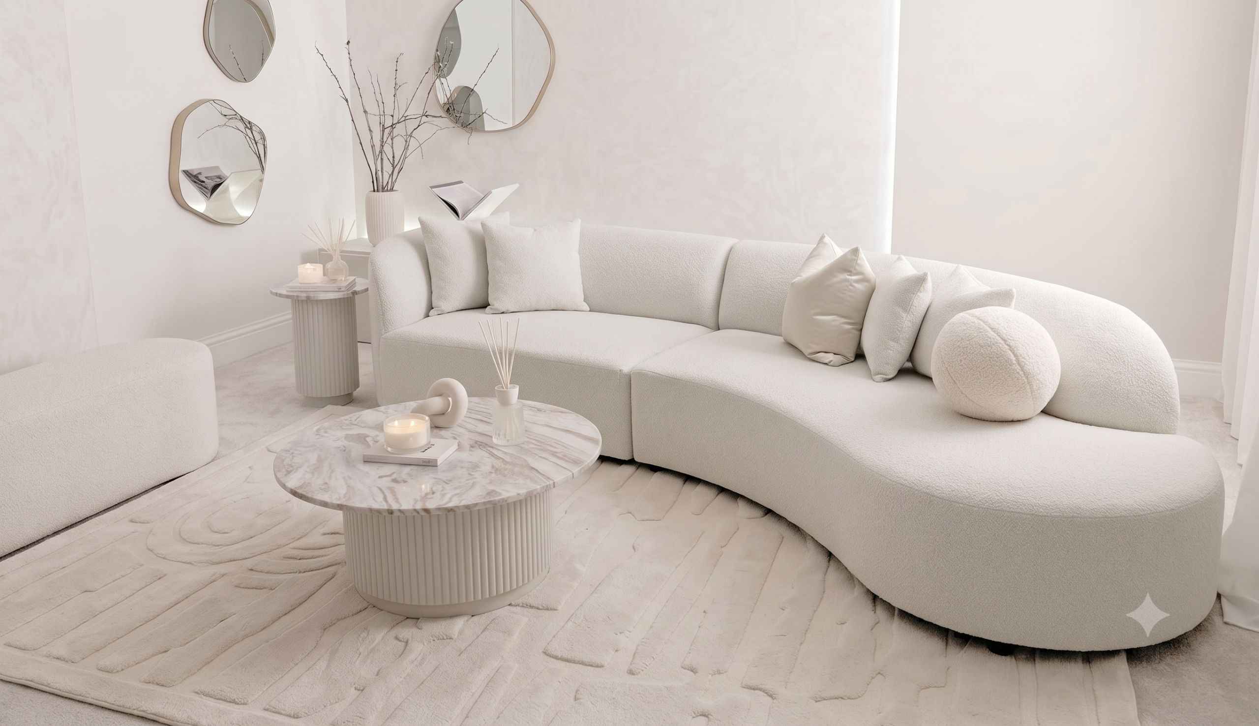 Sofa cong curved