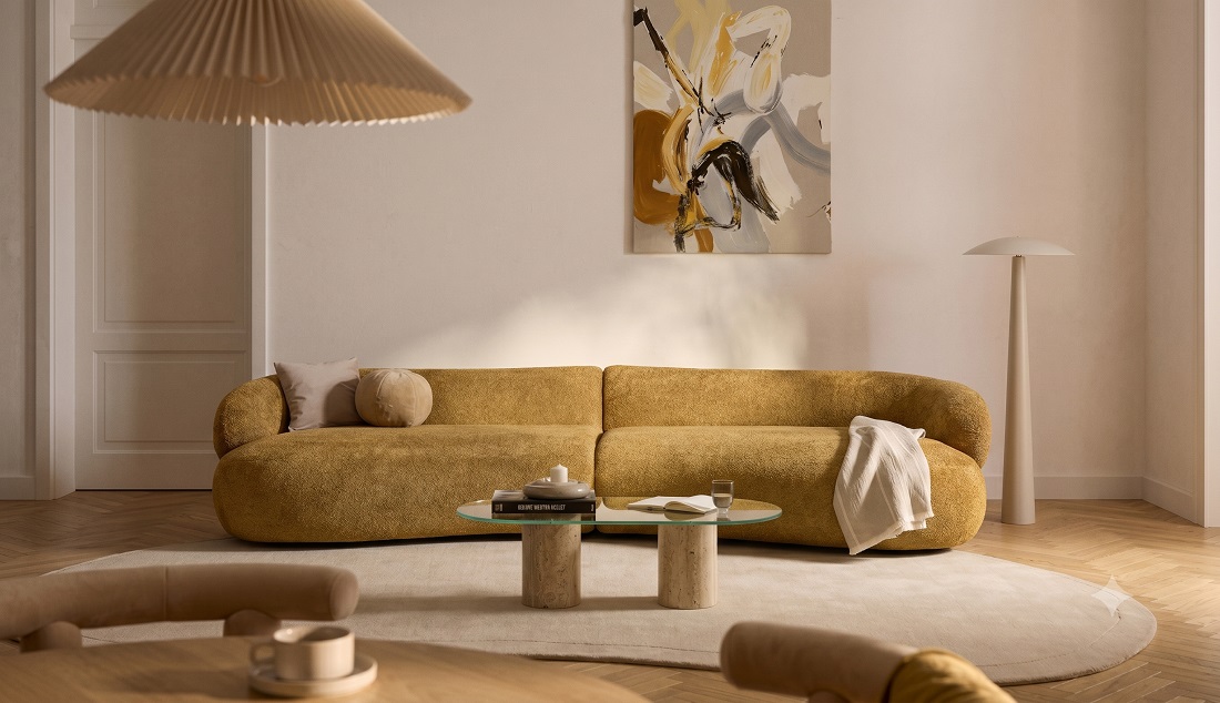 Sofa cong curved hiện đại