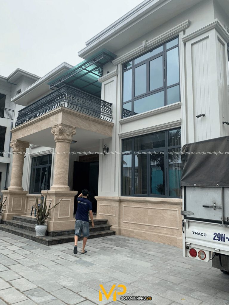 Công trình nội thất sofa bàn giao tại biệt phủ Thanh Hóa