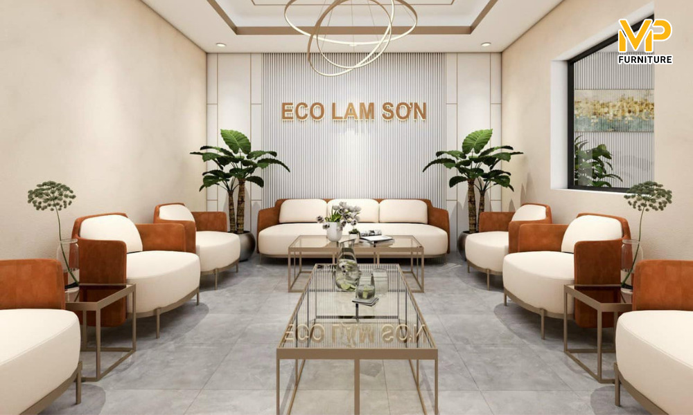 Bàn giao bộ ghế sofa văn phòng Tape tại Eco Lam Son
