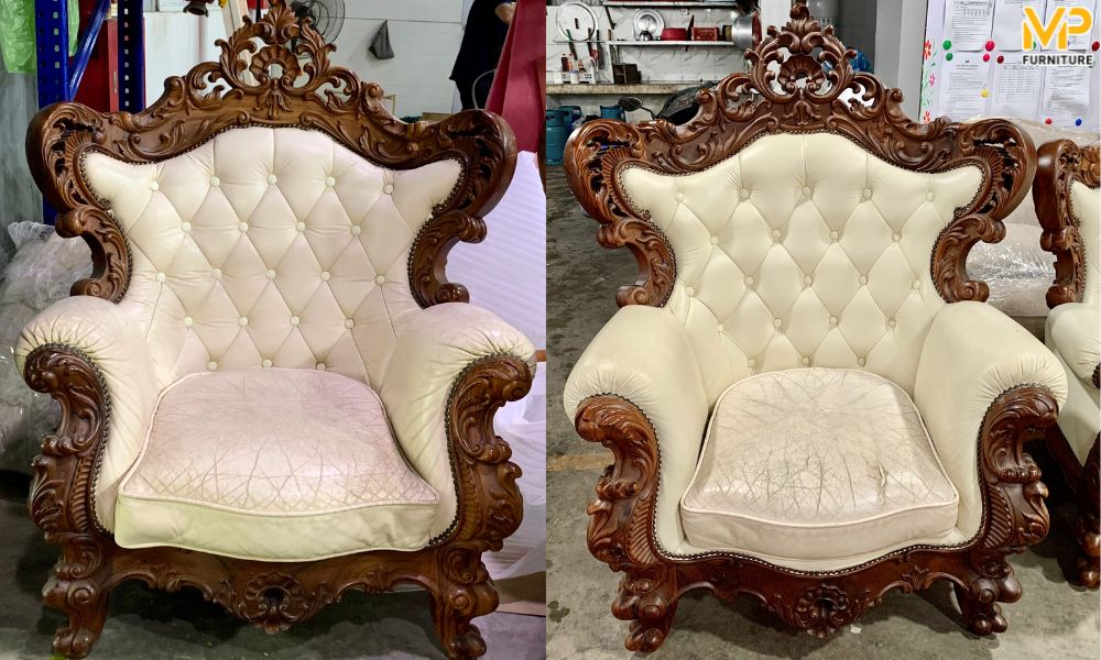 Kiểm tra trước khi bọc ghế sofa da