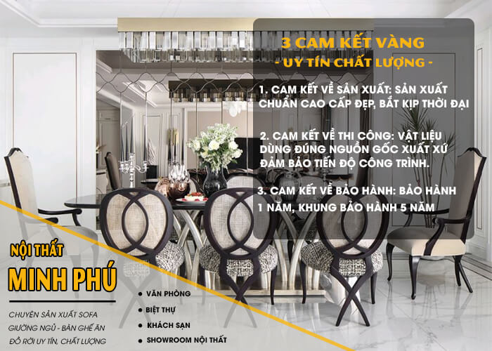 3 CAM KẾT VÀNG CỦA SOFA MINH PHÚ VỚI KHÁCH HÀNG