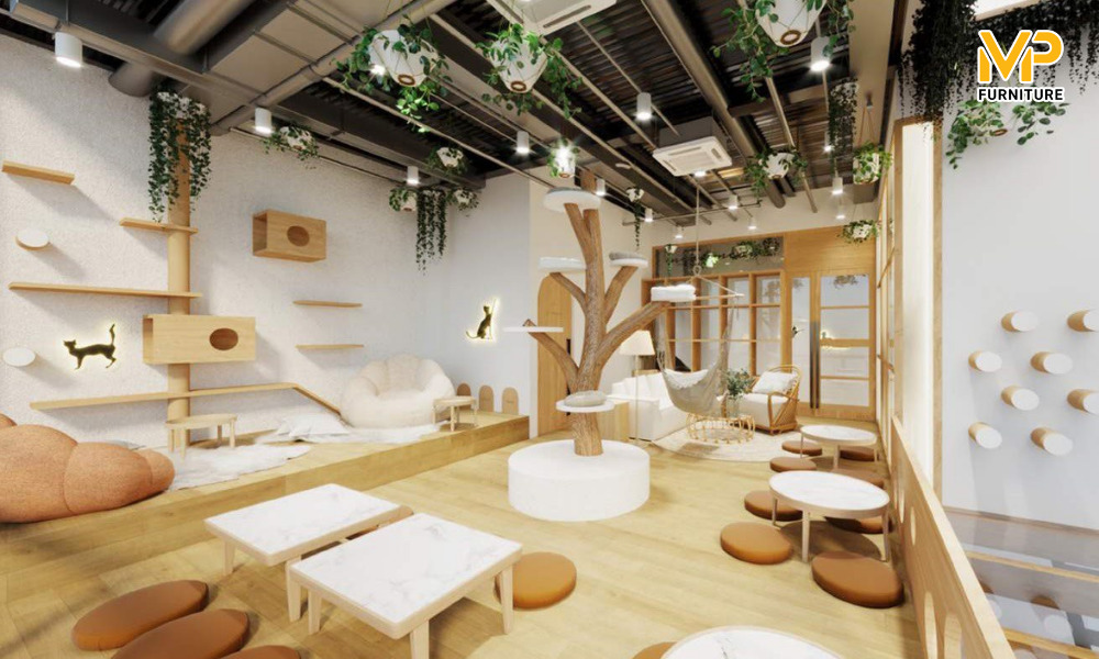 Chọn sofa phù hợp cho quán cafe thú cưng